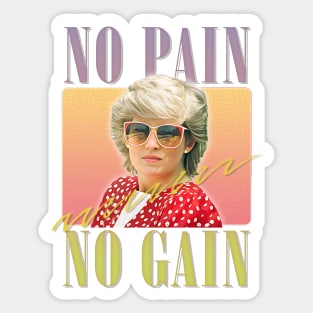 No Pain, No Gain Sticker